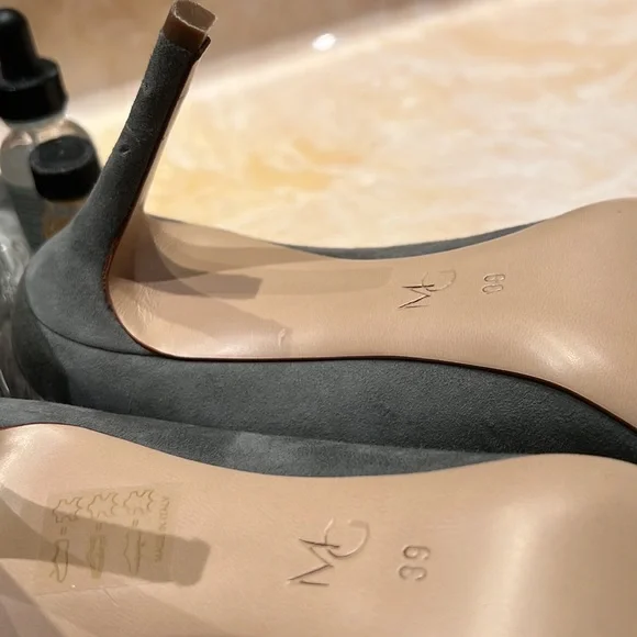 M. Gemi Suede Heels - Sage Green - Picture 3 of 4